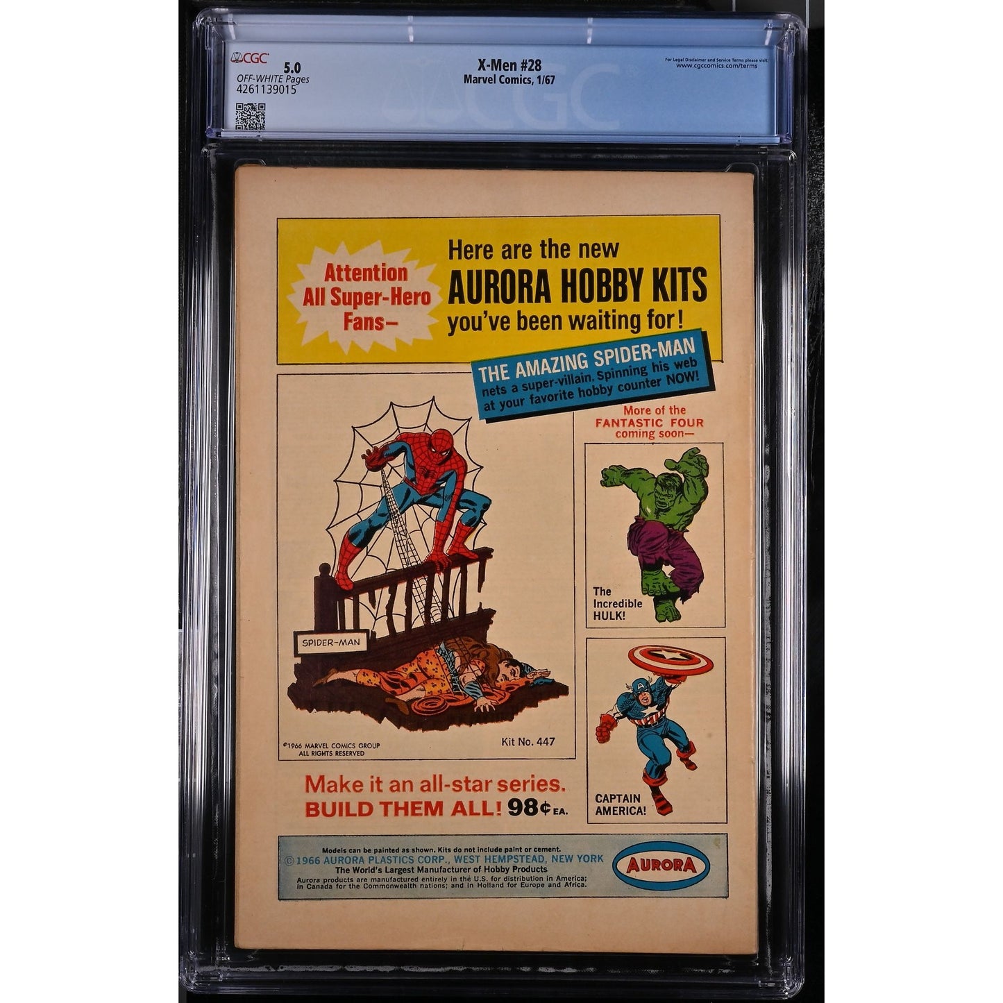 X-Men #28 (1967) CGC 5.0 First Appearance of The Banshee