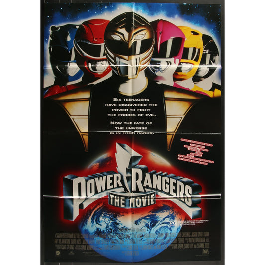 Mighty Morphin Power Rangers (1995) Original Movie Poster Folded 27x40