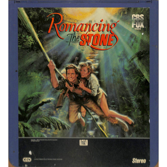 Romancing the Stone (1984) Vintage CED Videodisc TESTED WORKING