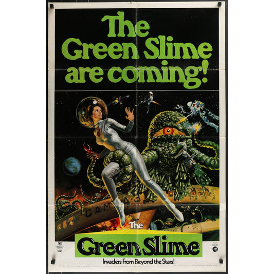 The Green Slime (1968) Original Folded Movie Poster 27x41