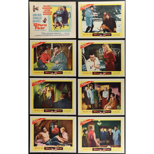 Storm Fear (1955) Original Lobby Card Movie Poster Set 11x14