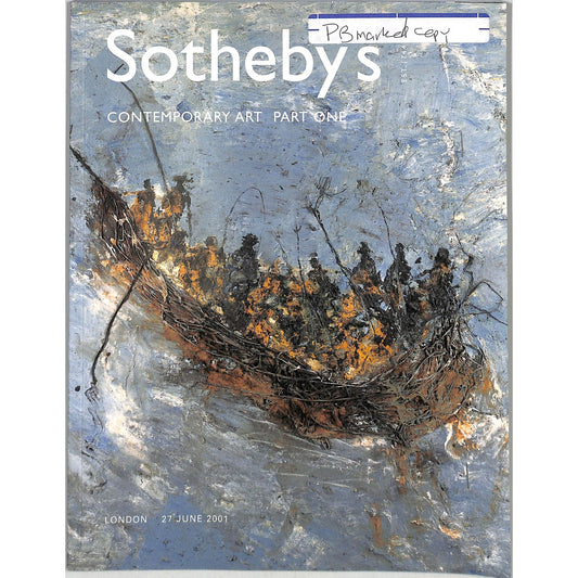 Sotheby's Contemporary Art Part 1 Auction Catalog June 17, 2001