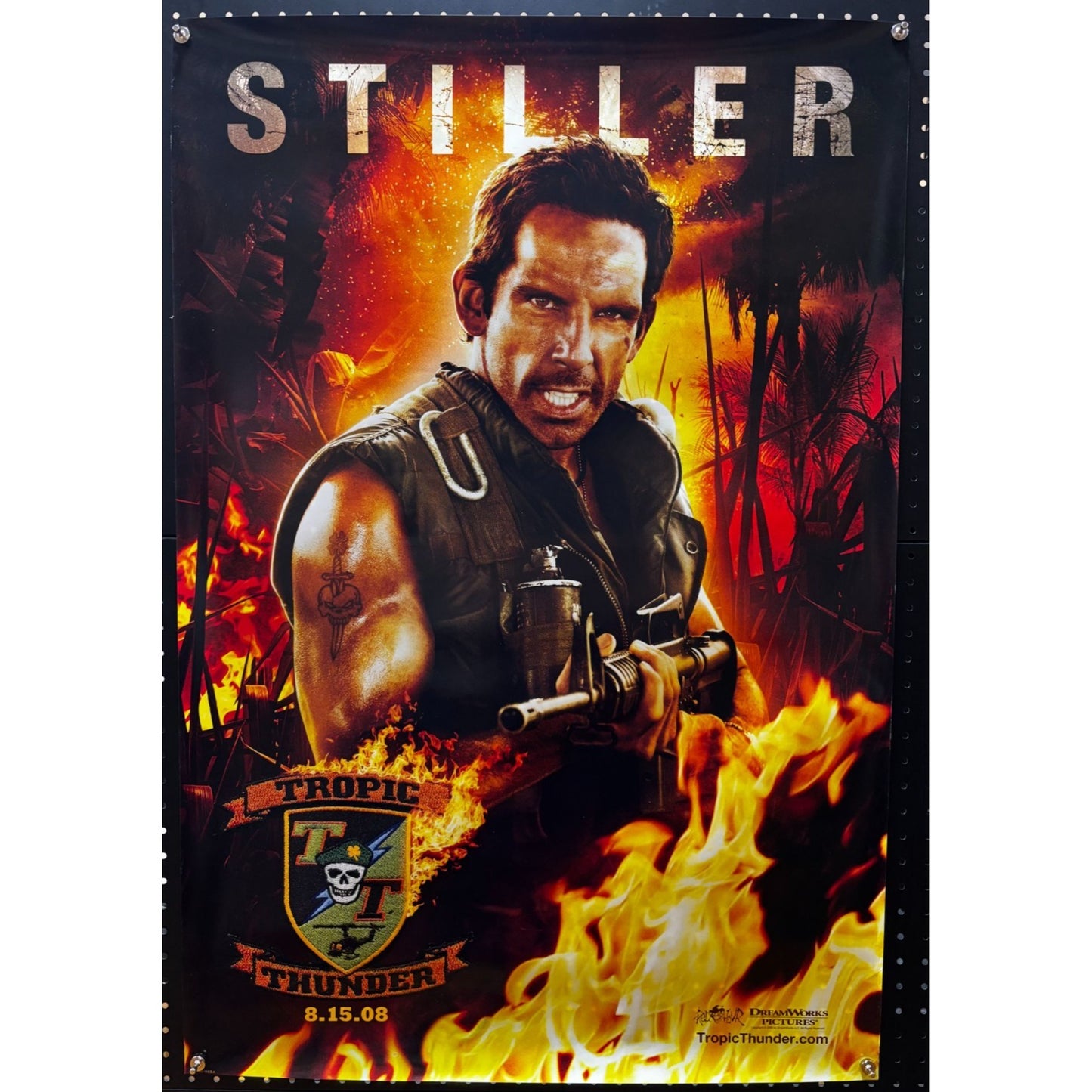 Tropic Thunder (2008) STILLER - Double-Sided, Original Rolled Poster 27x40