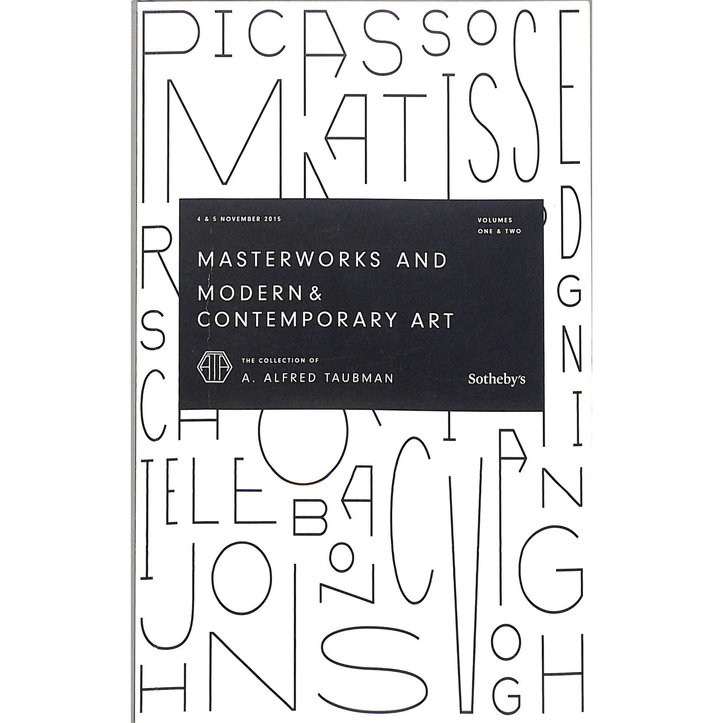 Sotheby's Collection of A. Alfred Tauben Art Auction Catalog November 4-5, 2015