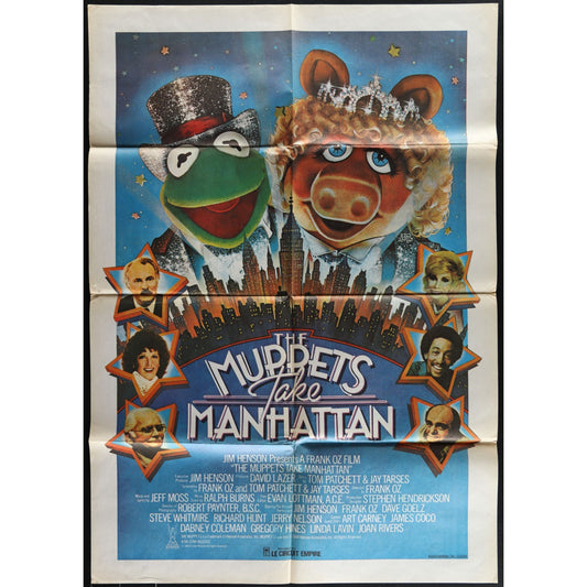 The Muppets Take Manhattan (1984) Original Lebanese Movie Poster Folded 27x39
