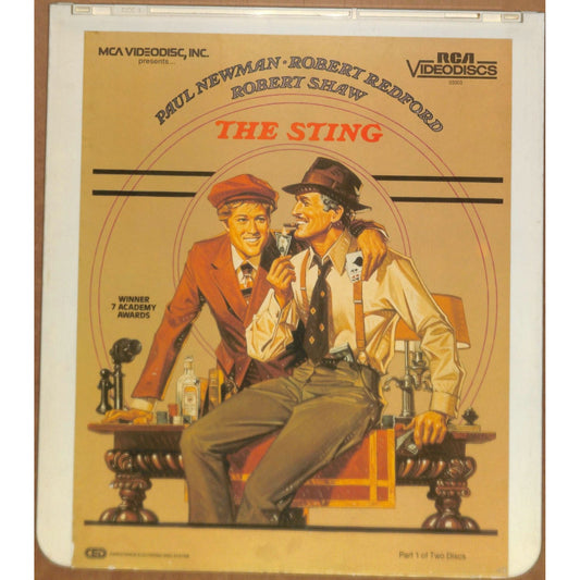 The Sting (1973) Vintage CED RCA SelectaVision Videodisc TESTED WOKRING