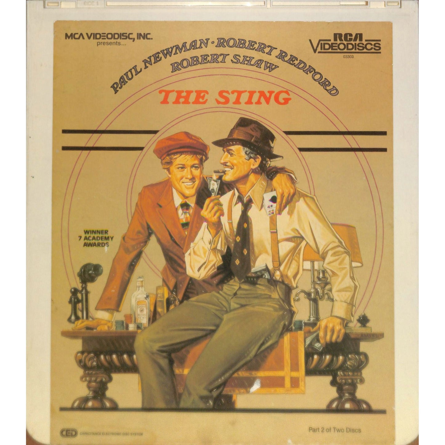 The Sting (1973) Vintage CED RCA SelectaVision Videodisc TESTED WOKRING