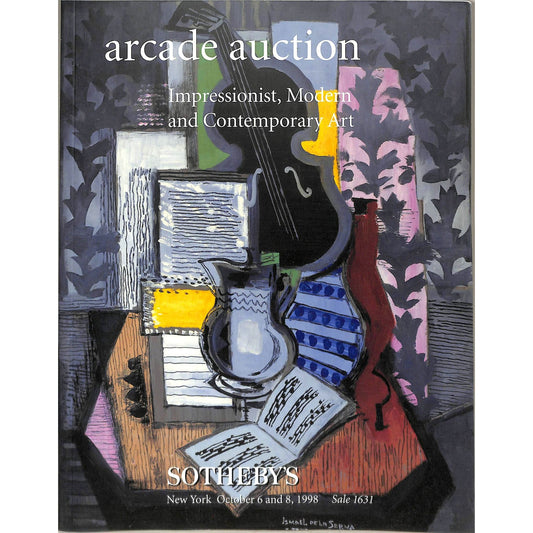Sotheby's Impressionist/Modern Contemporary Art Auction Catalog Oct 6-8 1998