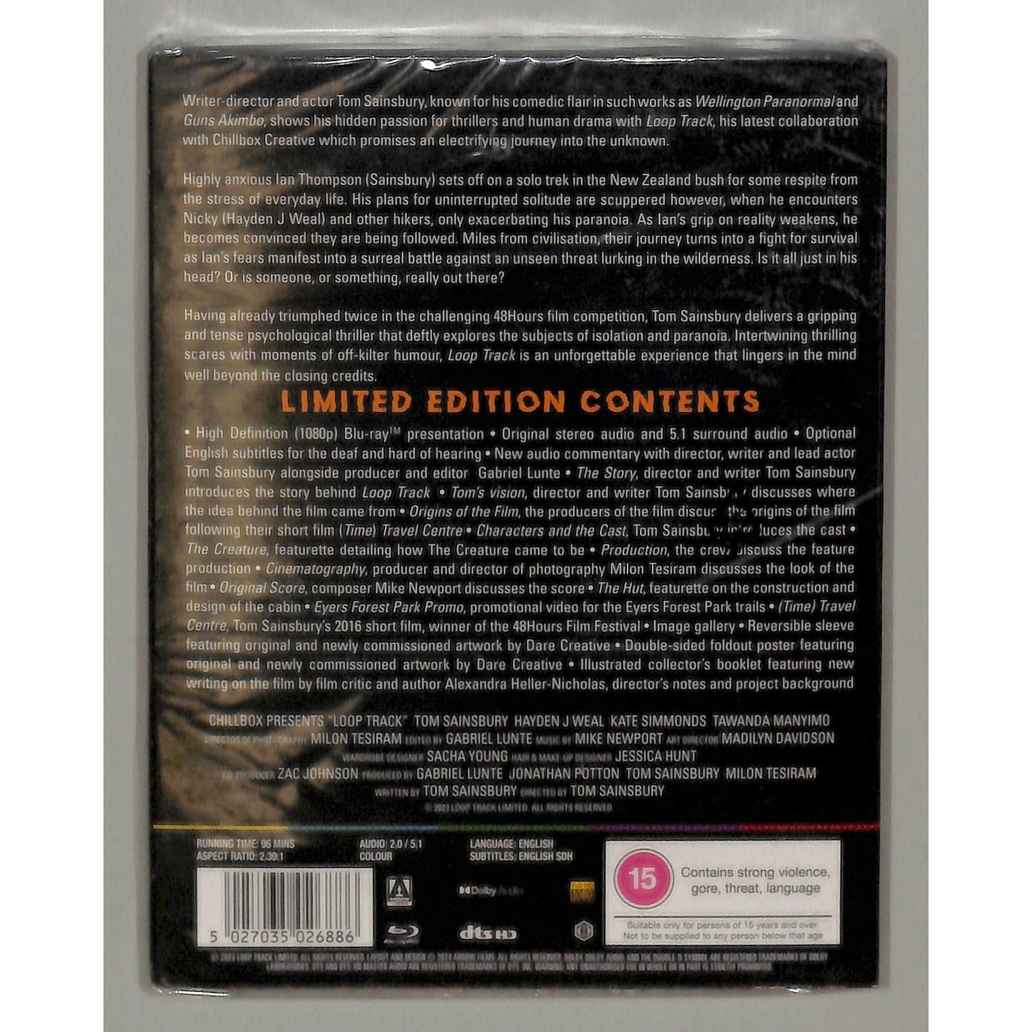 Loop Track (2023) Blu-Ray Brand New Sealed Case is Damage at Bottom