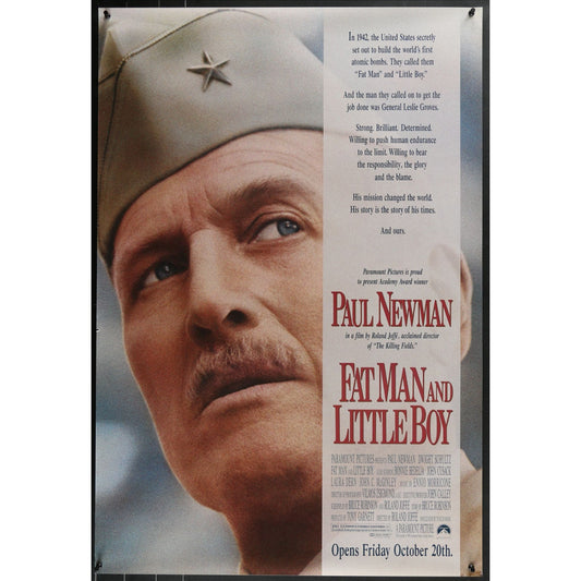 Fat Man and Little Boy (1989) Original Single-sided Movie Poster Rolled 27x40