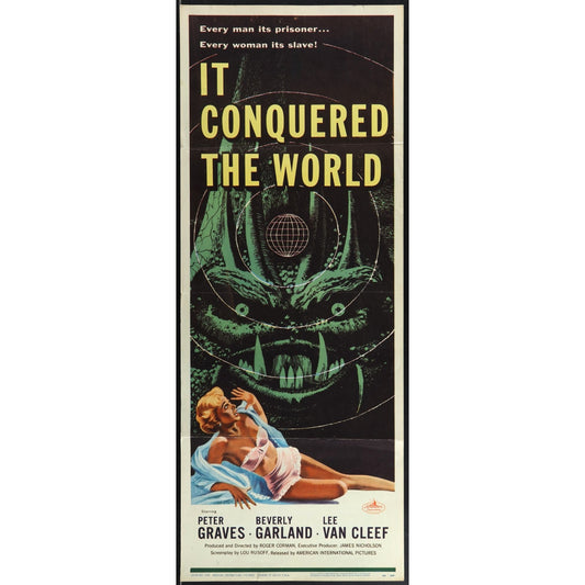 It Conquered the World (1956) Original Movie Poster Folded 14x36