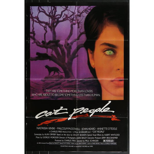 Cat People (1982) Original Movie Poster Folded 27x41