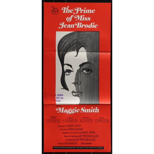 The Prime of Miss Jean Brodie (1969) Orig. Australian Daybill Movie Poster 13x30