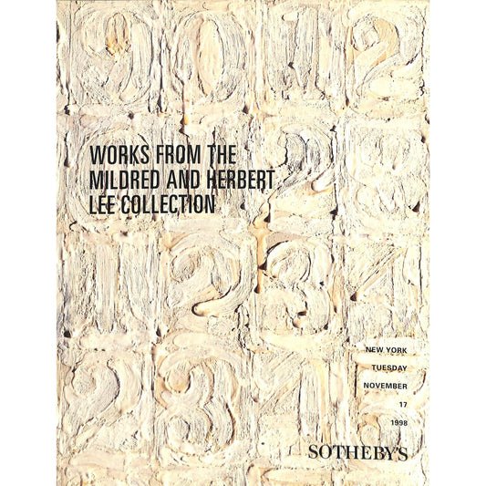 Sotheby's Works from Mildred and Herbert Lee Art Auction Catalog Nov 17, 1998