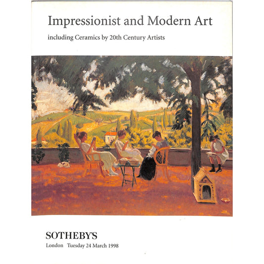 Sotheby's Impressionist and Modern Art Auction Catalog March 24, 1998
