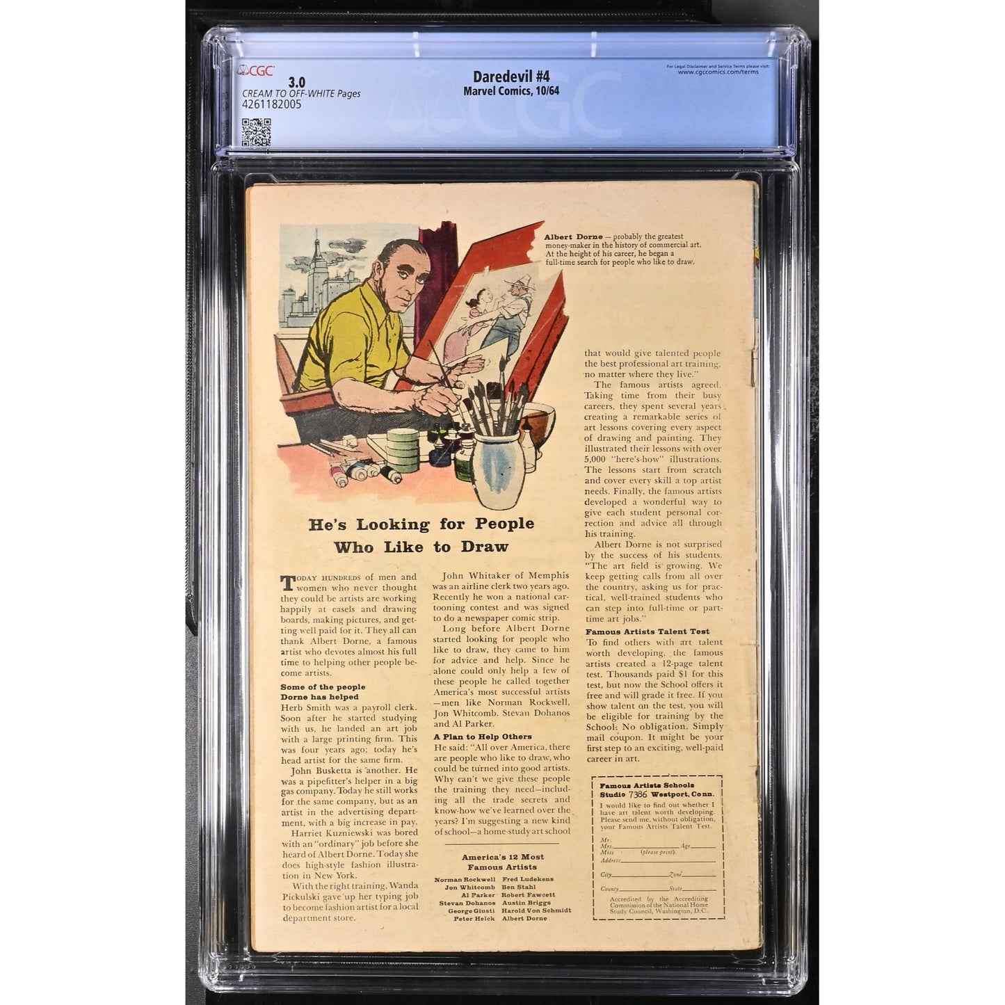 Daredevil #4 (1964) CGC 3.0 Origin and First Appearance of Purple Man