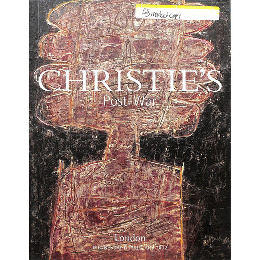 Christie's Post War Auction Catalog February 6, 2002