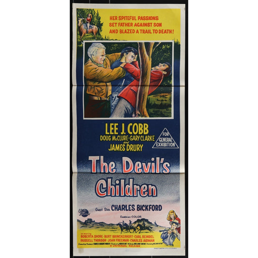 The Devil's Children (1962) Orig. Australian Daybill Movie Poster Folded 13x30