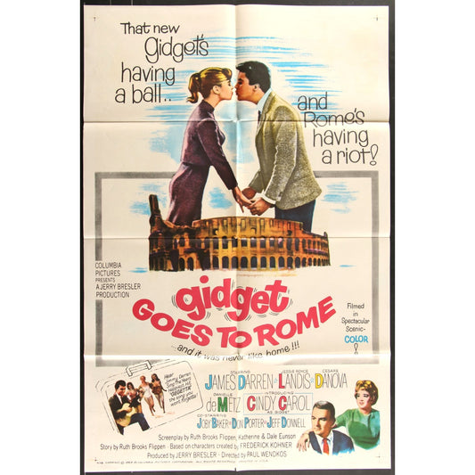 Gidget Goes to Rome (1963) Original Movie Poster 27x41