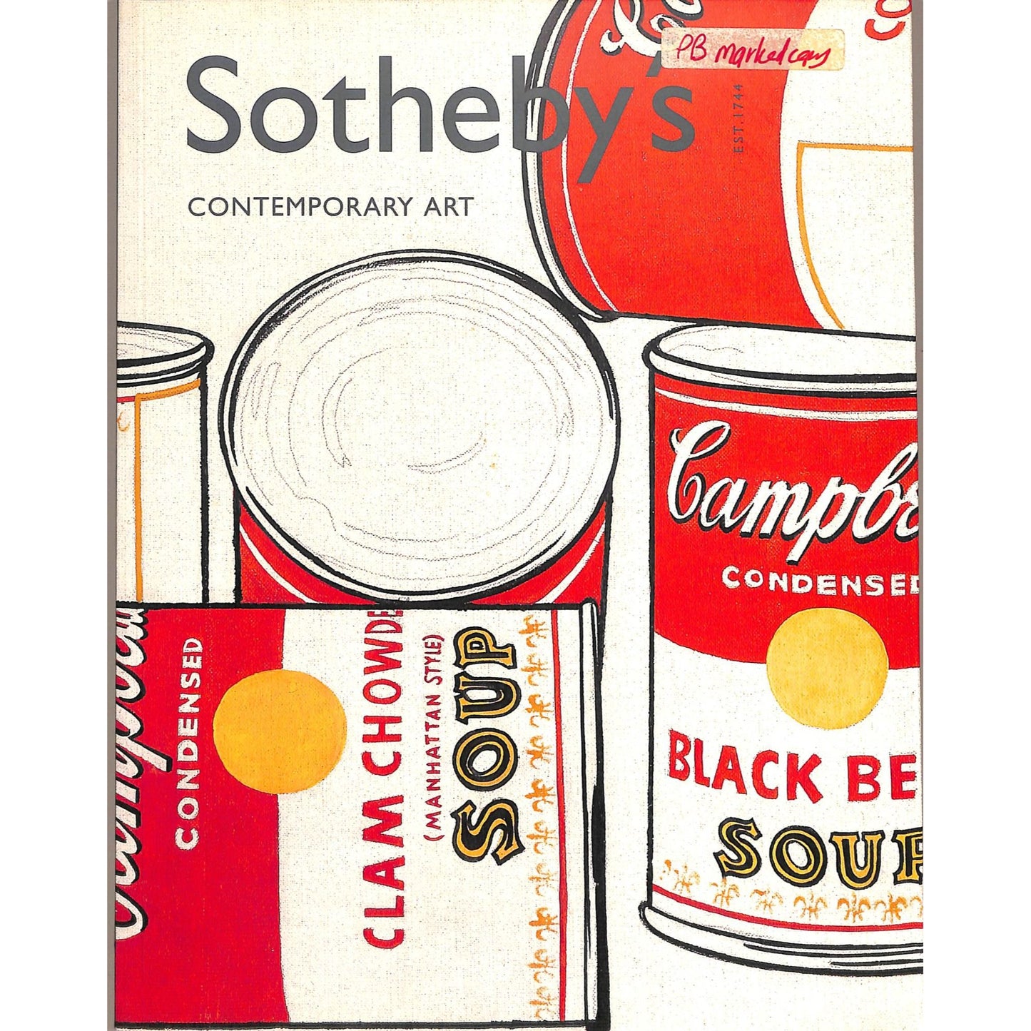 Sotheby's Contemporary Art Part 1 Art Auction Catalog May 15, 2001