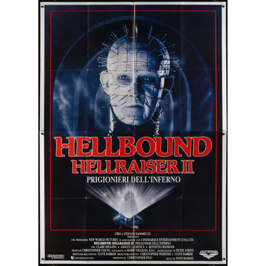 Hellbound: Hellraiser II (1988) Original Italian Movie Poster Folded 55x78