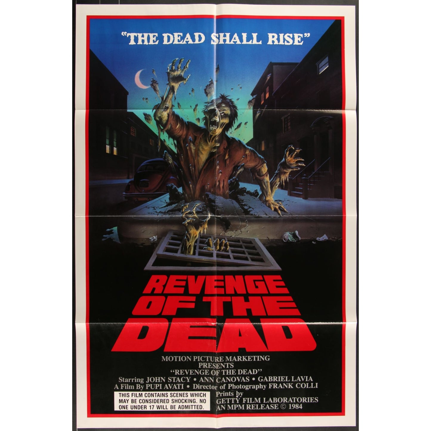 Revenge of the Dead (1983) Original Movie Poster Folded 27x41