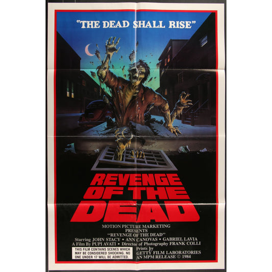 Revenge of the Dead (1983) Original Movie Poster Folded 27x41
