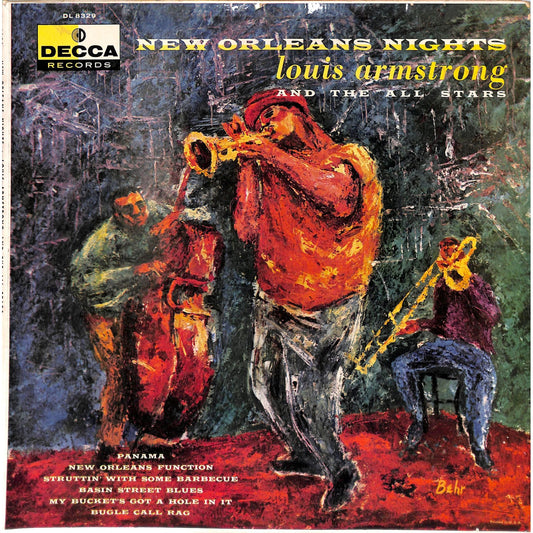 Louis Armstrong and his All-Stars - New Orleans Nights Vinyl Record DL 8329