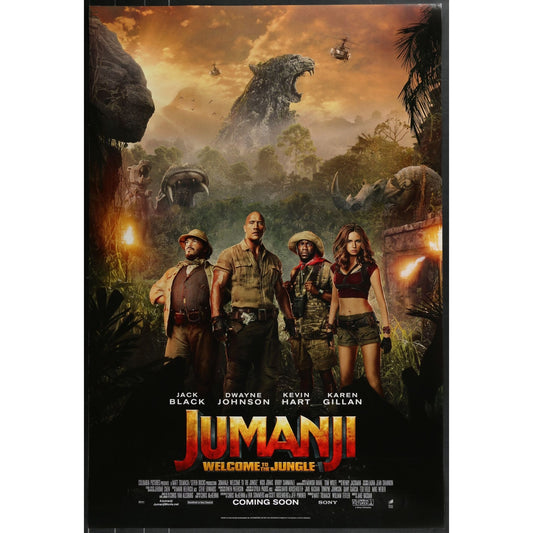 Jumanji: Welcome to the Jungle (2017) Original Double-sided Movie Poster 27x40