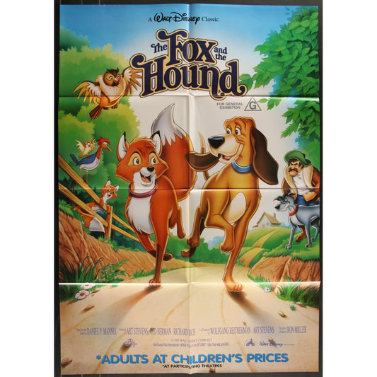 The Fox and the Hound (1981) Original Movie Poster Folded 27x40