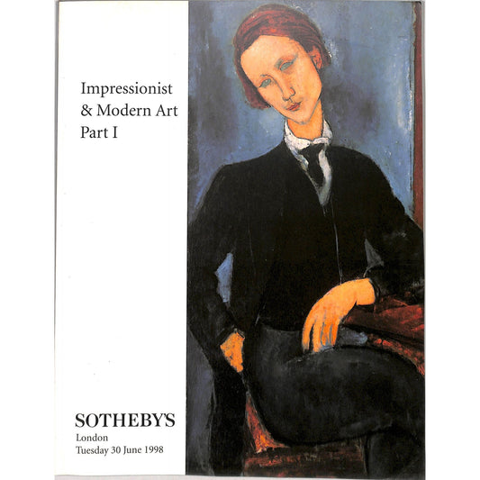 Sotheby's Impressionist and Modern Art Auction Catalog June 30, 1998