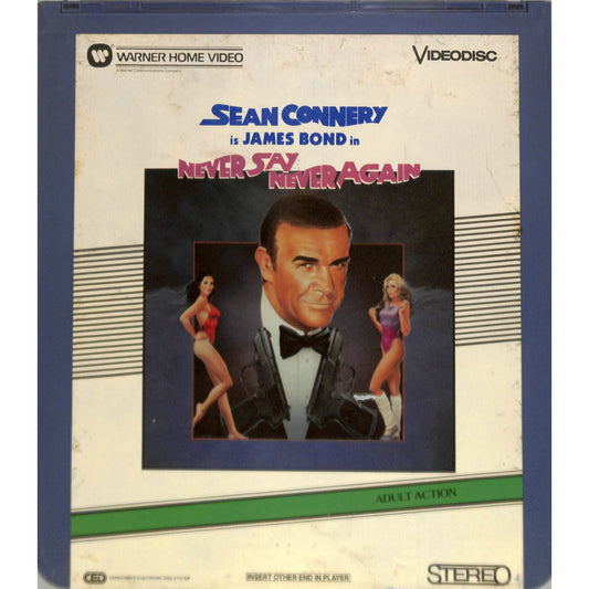 Never Say Never Again (1983) Disc 1&2 Vintage CED Videodisc TESTED WORKING