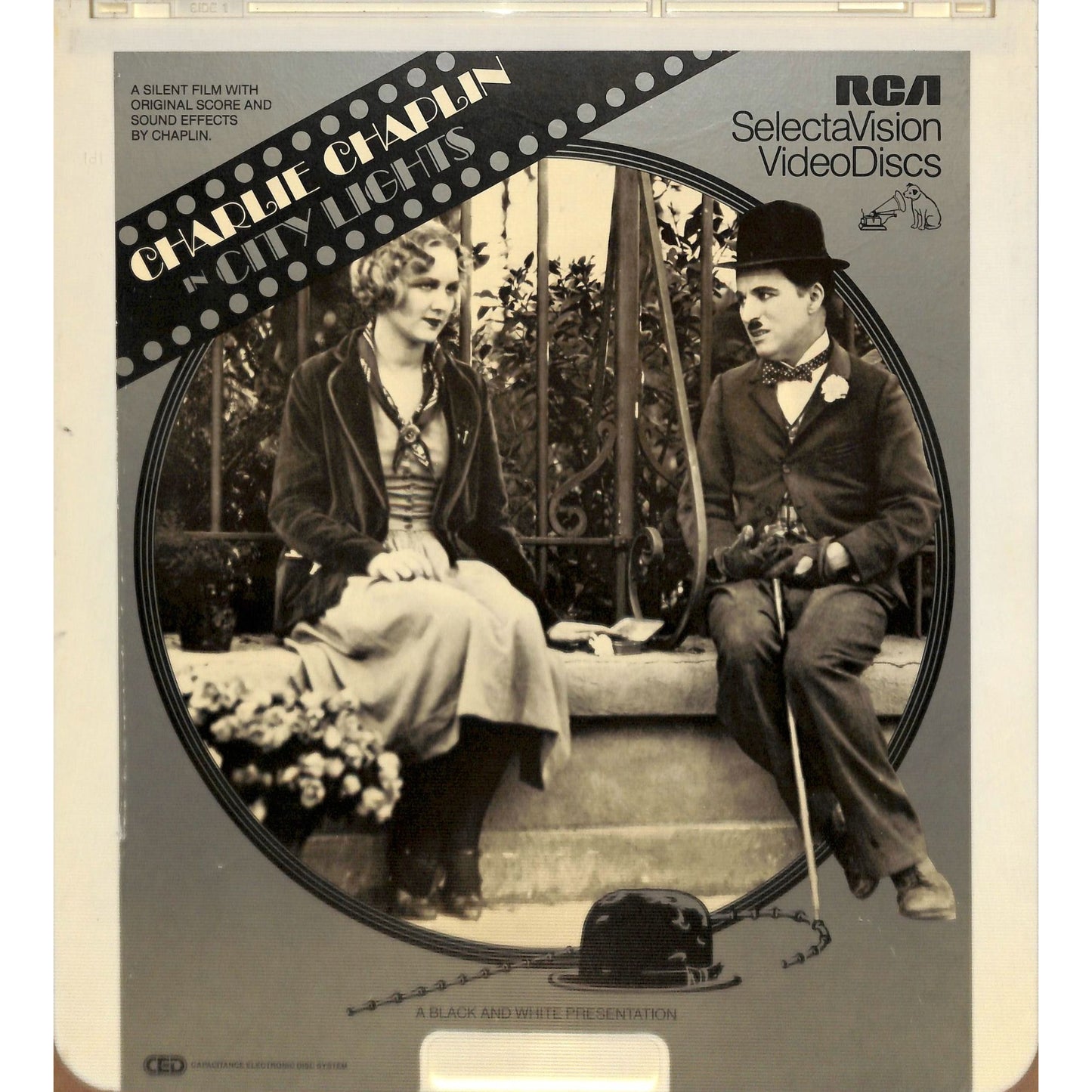 City Lights (1931) Vintage CED Videodisc TESTED WORKING