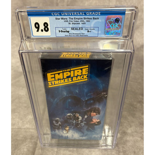 The Empire Strikes Back (1980) Sealed 1992 VHS CGC Graded 9.8 A++ SEAL