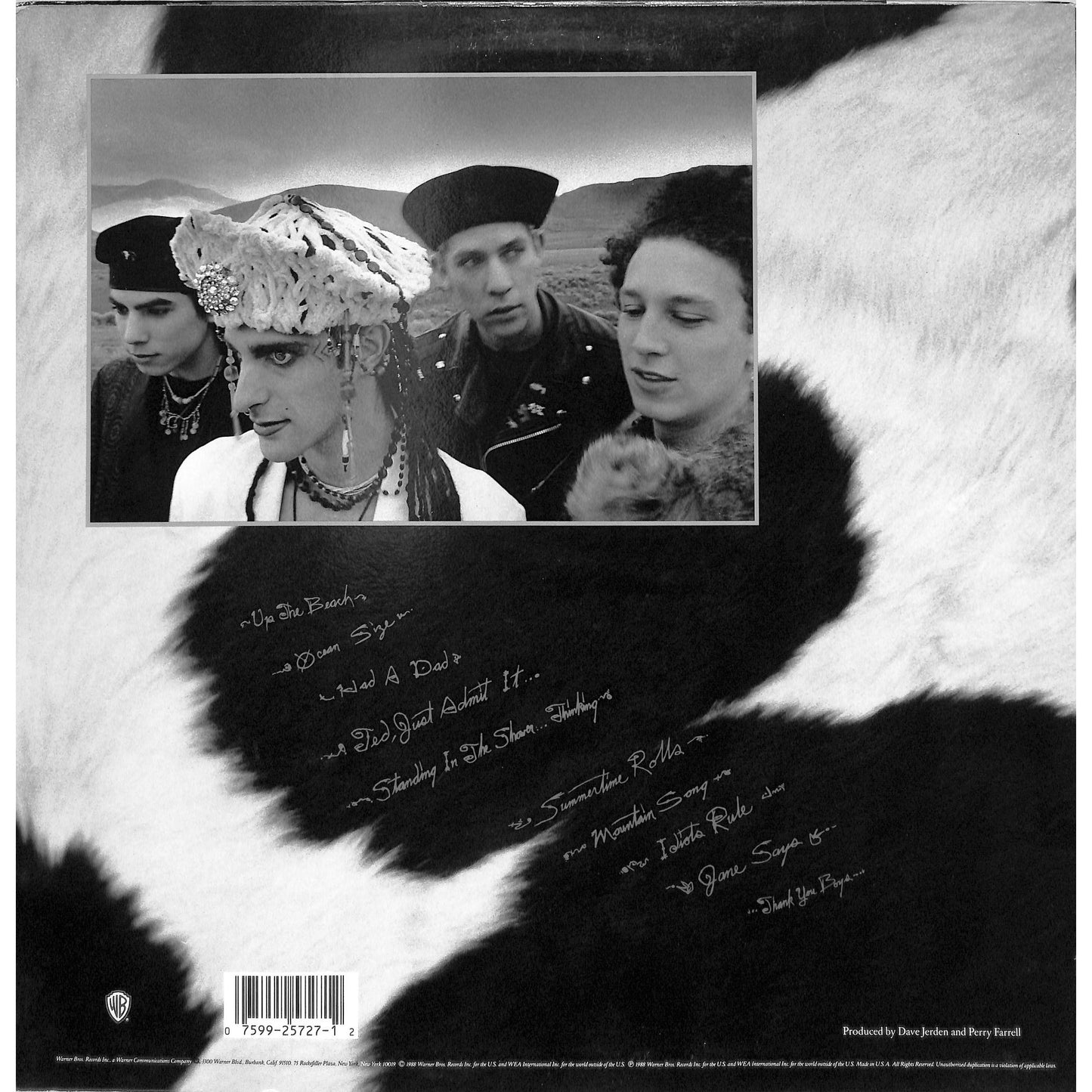 Janes Addiction - Nothing's Shocking Vinyl Record 9 25727-1