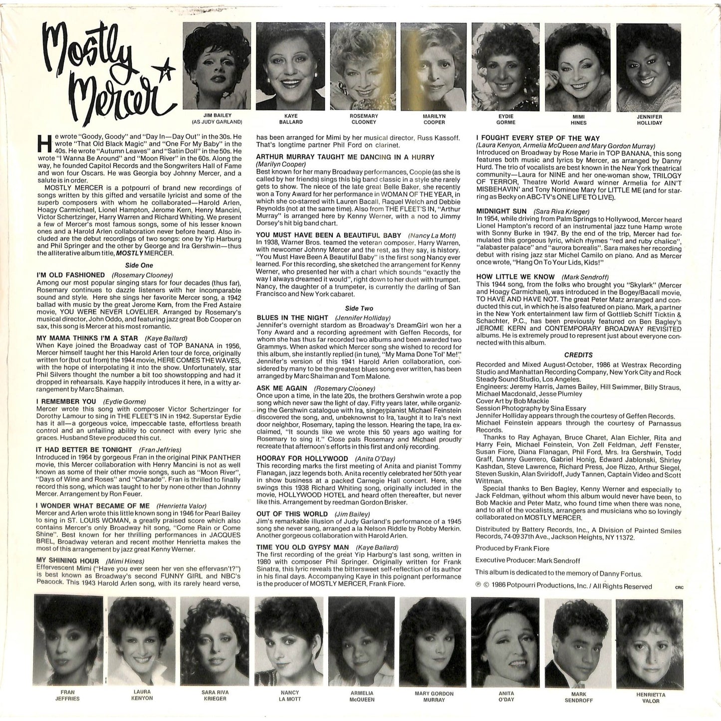 Various Artists - Mostly Mercer (1986) Sealed Vinyl Record PS 1331