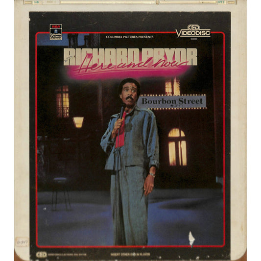 Richard Pryor Here And Now(1983) CED RCA SelectaVision Videodisc TESTED WORKING