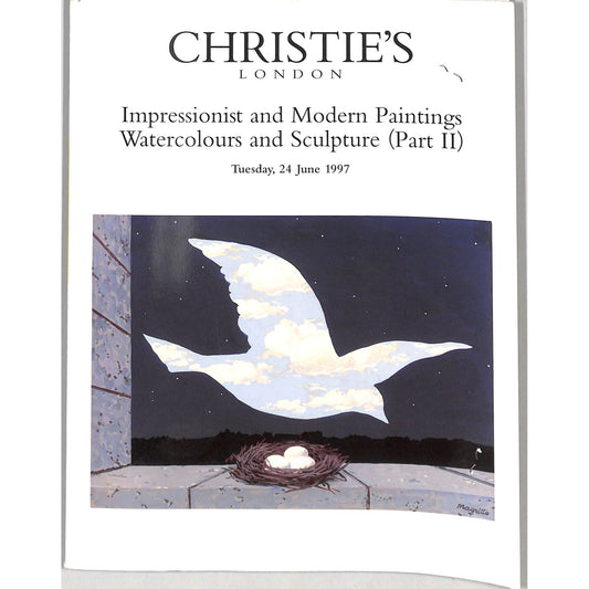 Christie's Impressionist and Modern Art Part 2 Auction Catalog June 24, 1997
