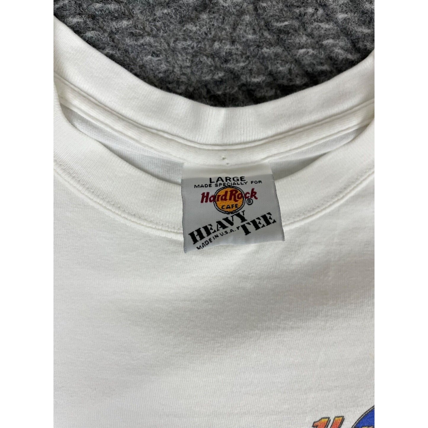 Vintage 90's Hard Rock Cafe T Shirt Adult Large White Orlando Mens