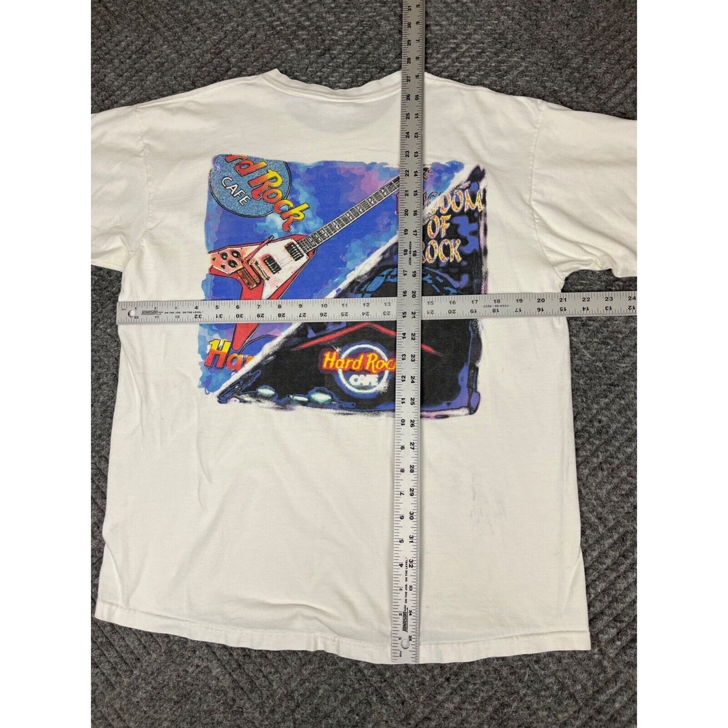 Vintage 90's Hard Rock Cafe T Shirt Adult Large White Orlando Mens