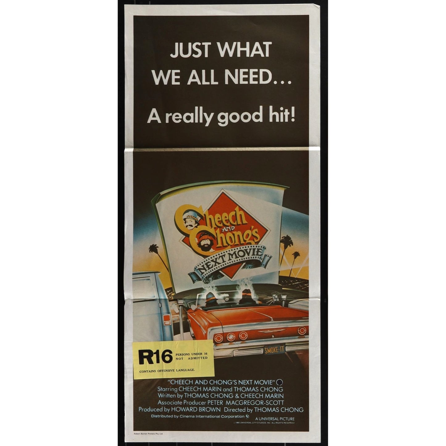 Cheech and Chong's Next Movie (1980) Original Australian Day Bill Movie Poster