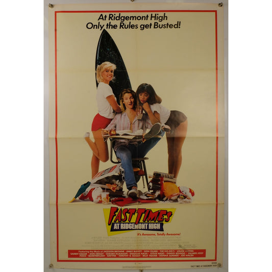 Fast Times at Ridgemont High (1982) Original Movie Poster Folded 27x41