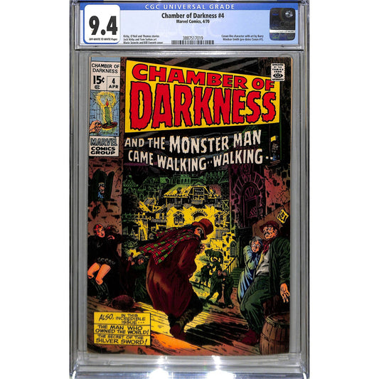 Chamber of Darkness #4 (1970) Marvel Comics CGC 9.4 OW to W Pages Jack Kirby