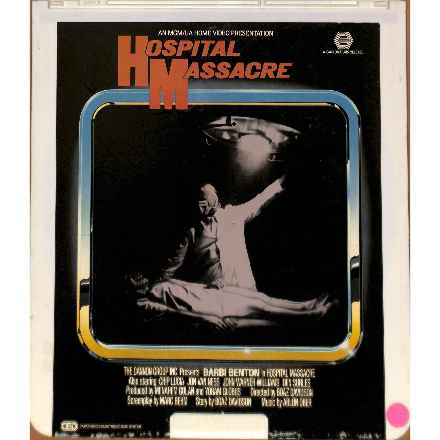 Hospital Massacre (1981) Vintage CED RCA SelectaVision Videodisc TESTED WORKING