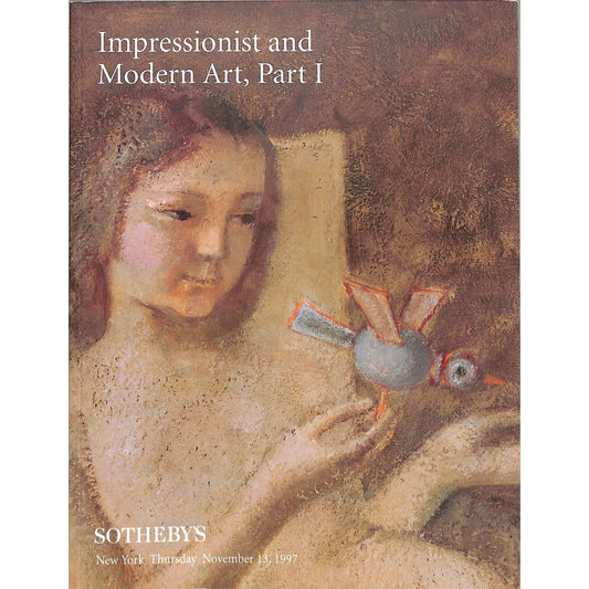 Sotheby's Impressionist and Modern Art Part 1 Auction Catalog November 13, 1997