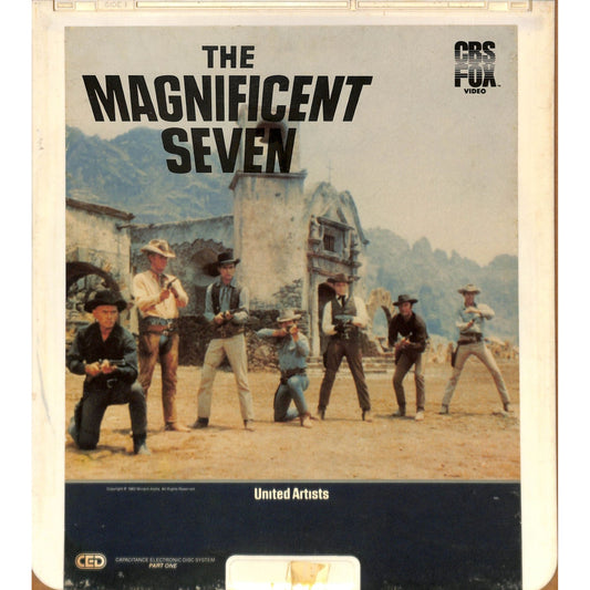 The Magnificent Seven Part 1 (1960) CED RCA SelectaVision TESTED WORKING