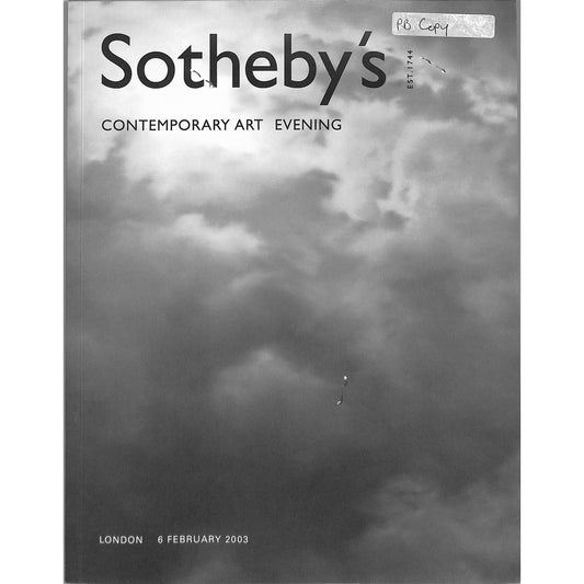 Sotheby’s London Contemporary Art Catalog (February 6, 2003)