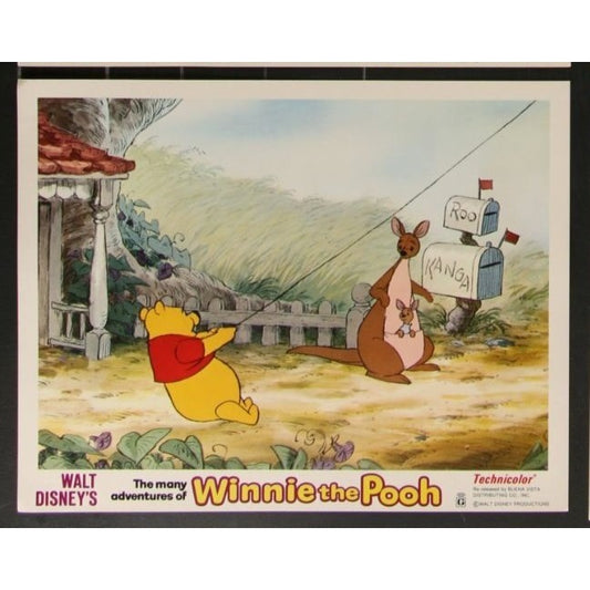 Winnie the Pooh (1977 Re-issue) Original Lobby Card Movie Poster 11x14
