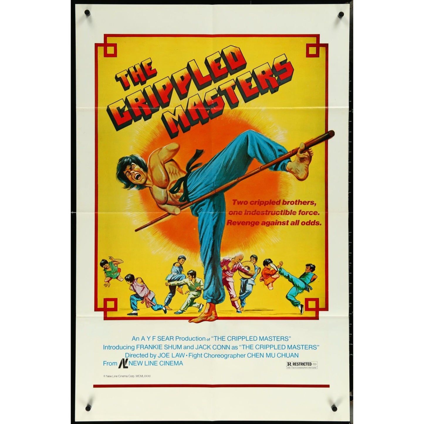 The Crippled Masters (1979) Original Movie Poster Folded 27x41