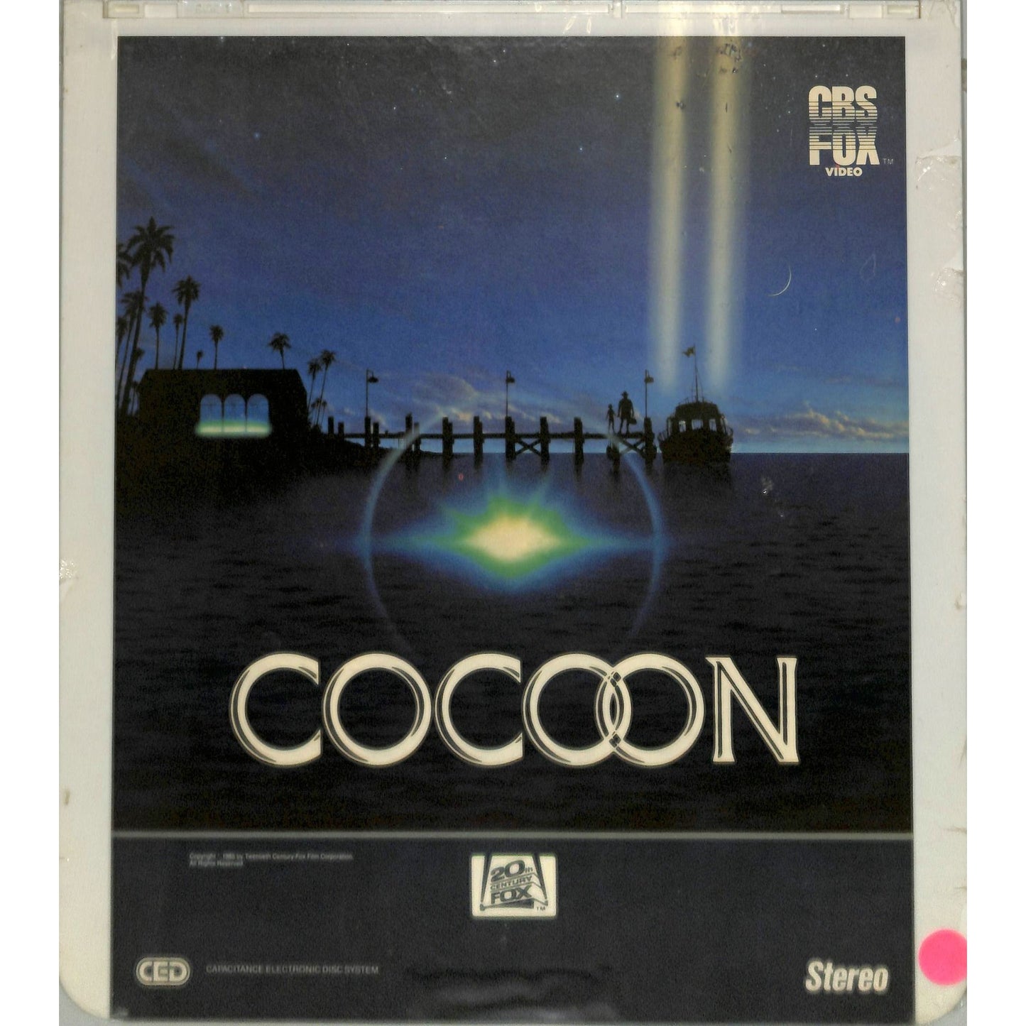 Cocoon (1985) Vintage CED Videodisc TESTED WORKING